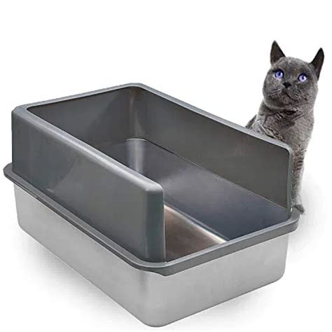 iprimio stainless steel litter box|enclosed stainless steel litter box.